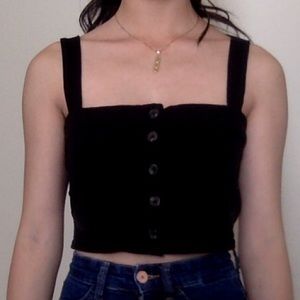 Black crop top